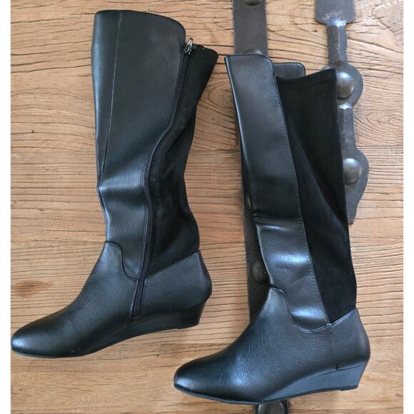 So Black Knee High Boots Alabacore sz 7.5 , New - Picture 3 of 6